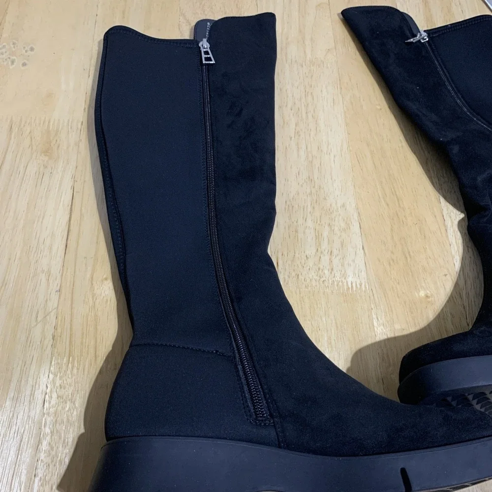 Aerosoles Flavia Boots Women's Size 6.5M  Black Riding Boot Tall